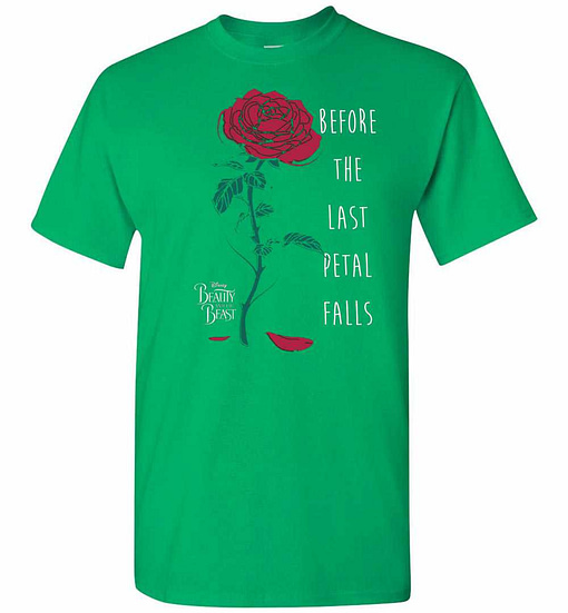 Inktee Store - Disney Beauty The Beast Last Petal Falls Graphic Men'S T-Shirt Image
