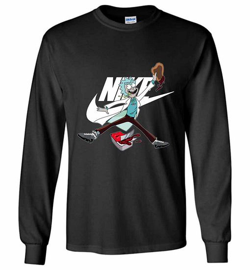 Inktee Store - Rick Nike Funny Long Sleeve T-Shirt Image