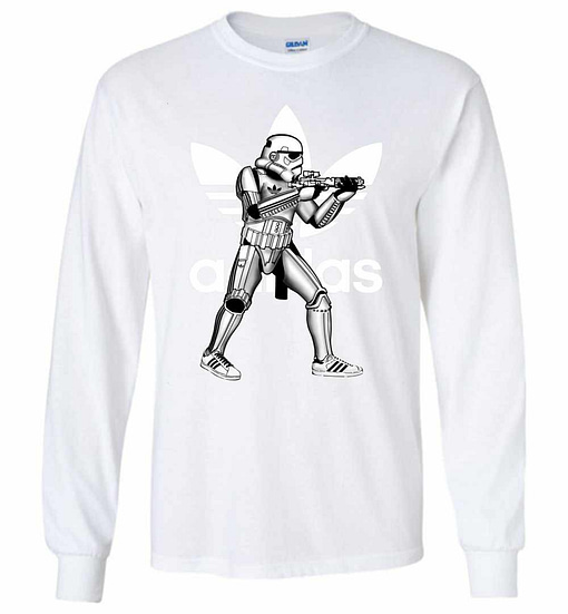Inktee Store - Storm Trooper Adidas Star Wars Long Sleeve T-Shirt Image