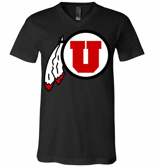 Inktee Store - Utah Utes V-Neck T-Shirt Image