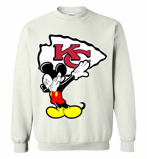 Inktee Store - Mickey Mouse Dabbing Kansas City Chiefs Sweatshirt Image