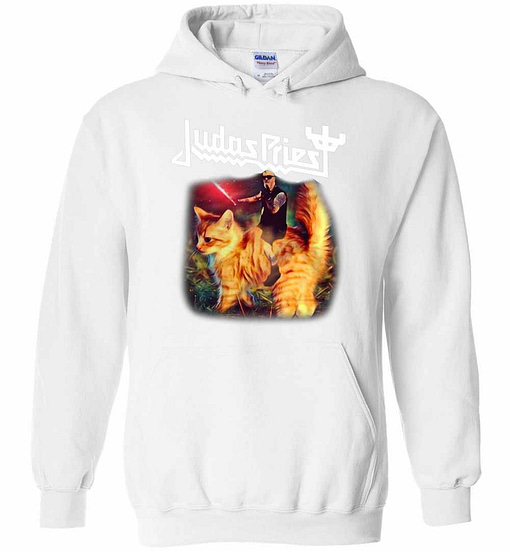 Inktee Store - Judas Priest Riding Cat Star Wars Hoodie Image