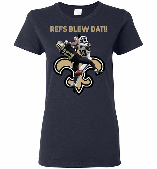 Inktee Store - New Orleans Saints Refs Blew Dat Women'S T-Shirt Image
