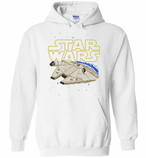 Inktee Store - Star Wars Millenium Falcon Squared Hoodies Image