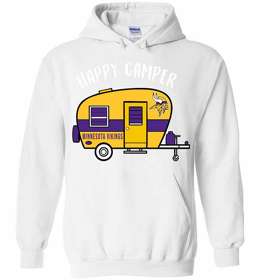 Inktee Store - Minnesota Vikings Happy Camper Hoodies Image