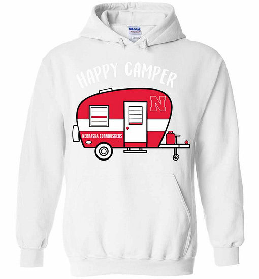 Inktee Store - Nebraska Cornhuskers Happy Camper Hoodies Image