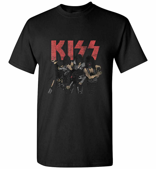 Inktee Store - Kiss - Shout It Out Loud Portrait Men'S T-Shirt Image
