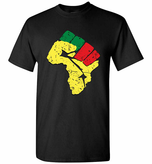 Inktee Store - Black History Pan African Flag Colors Resist Men'S T-Shirt Image