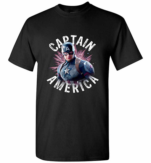 Inktee Store - Avengers Endgame Captain America Space Poster Men'S T-Shirt Image