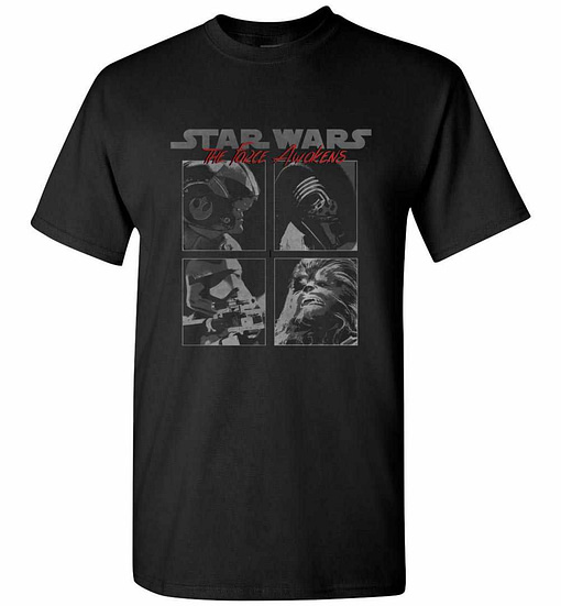 Inktee Store - Star Wars Force Awakened Squared Men'S T-Shirt Image