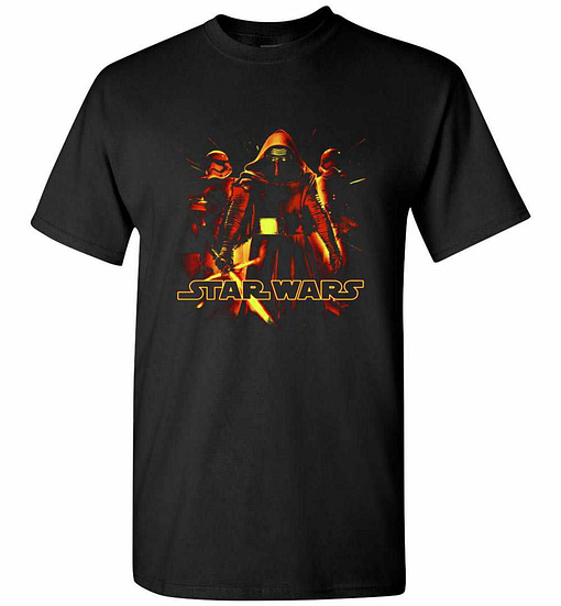 Inktee Store - Star Wars Kylo Ren Trisaber Glow Men'S T-Shirt Image