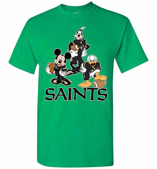 Inktee Store - Mickey Donald Goofy The Three New Orleans Saints Men'S T-Shirt Image