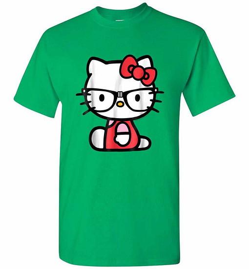 Inktee Store - Hello Kitty Nerd Glasses Men'S T-Shirt Image