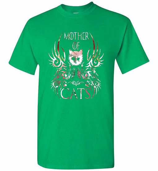 Inktee Store - Floral Mother Of Cats Men'S T-Shirt Image