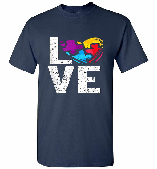 Inktee Store - Autism Awareness For Autism Mom Dad Men'S T-Shirt Image