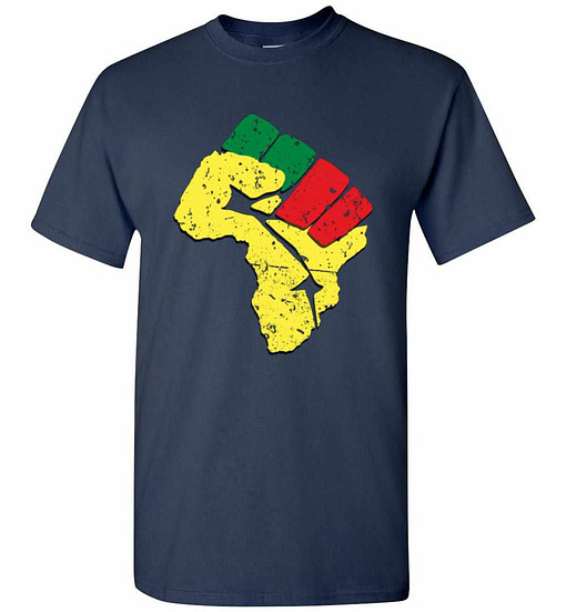 Inktee Store - Black History Pan African Flag Colors Resist Men'S T-Shirt Image