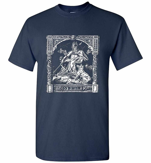 Inktee Store - Odin On His Throne Norse Viking Mythology Allfather 1901 Men'S T-Shirt Image