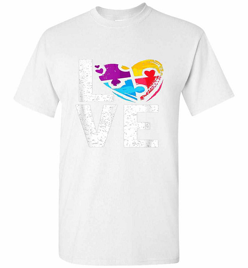 Inktee Store - Autism Awareness For Autism Mom Dad Men'S T-Shirt Image