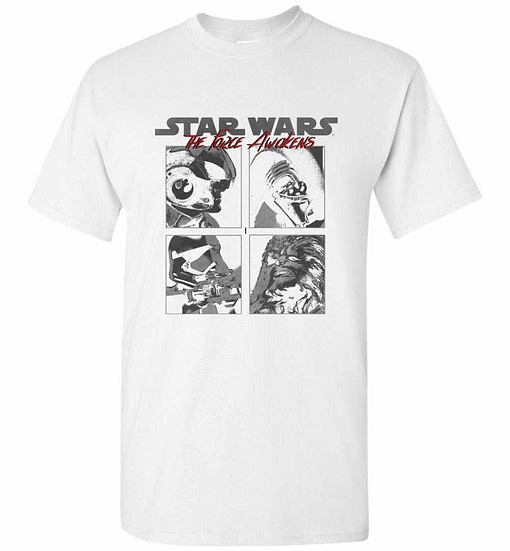 Inktee Store - Star Wars Force Awakened Squared Men'S T-Shirt Image