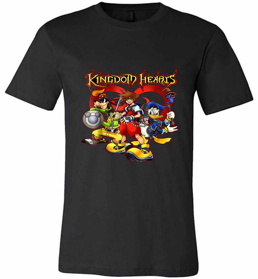 Inktee Store - Disney Kingdom Hearts Team Ready Premium T-Shirt Image