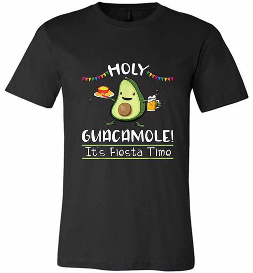 Inktee Store - Holy Guacamole It'S Fiesta Time Funny Cinco De Mayo Premium T-Shirt Image
