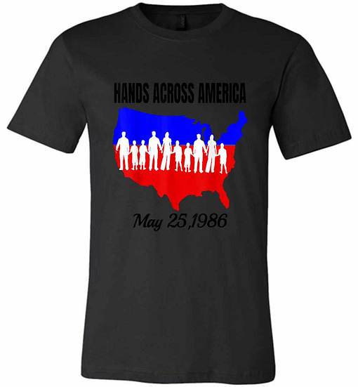 Inktee Store - Hands Across America Premium T-Shirt Image