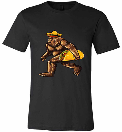Inktee Store - Bigfoot Taco Cinco De Mayo Premium T-Shirt Image