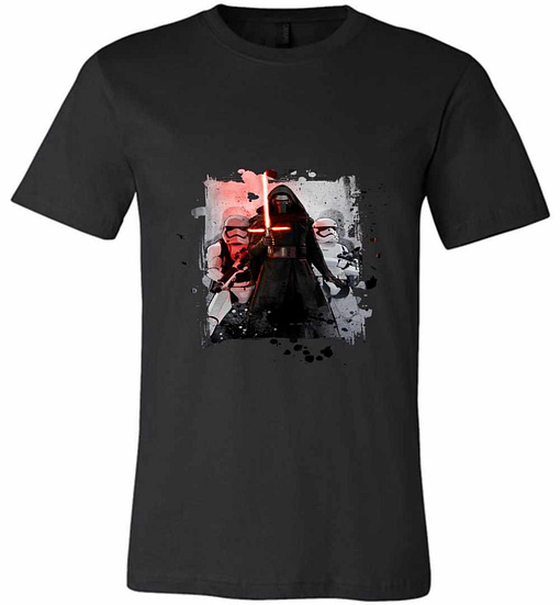 Inktee Store - Star Wars Kylo Ren Splatter Premium T-Shirt Image