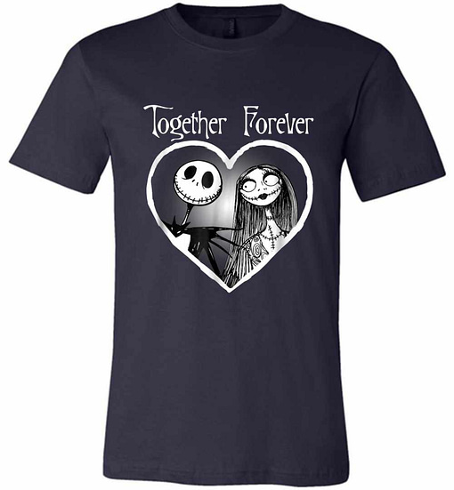 Inktee Store - Disney Nightmare Before Christmas Together Premium T-Shirt Image