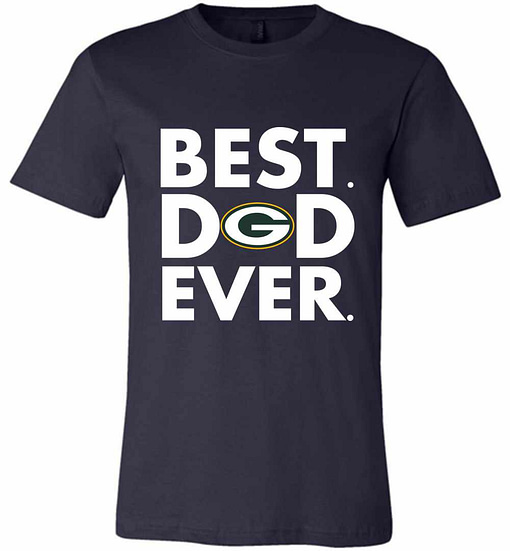 Inktee Store - Best Father'S Day Green Bay Packers Dad Premium T-Shirt Image