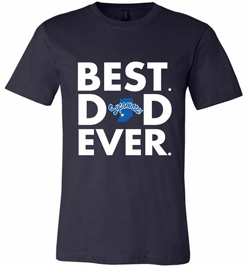 Inktee Store - Best Father'S Day Indiana State Sycamores Dad Premium T-Shirt Image