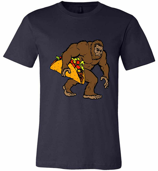 Inktee Store - Bigfoot Taco Funny Sasquatch Cinco De Mayo Costume Premium T-Shirt Image
