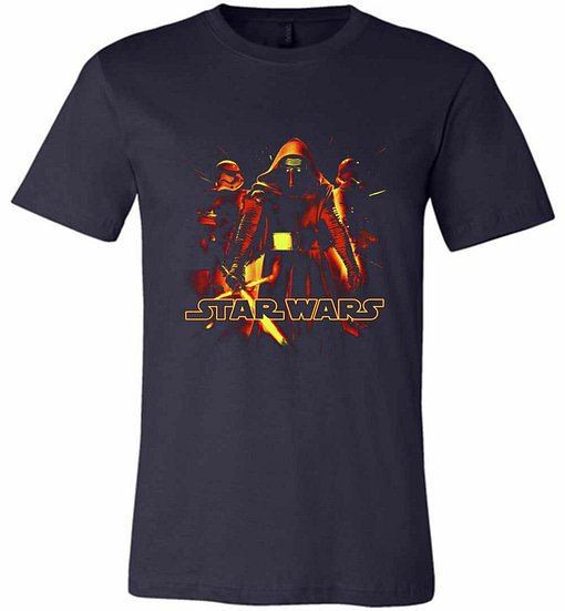Inktee Store - Star Wars Kylo Ren Trisaber Glow Premium T-Shirt Image