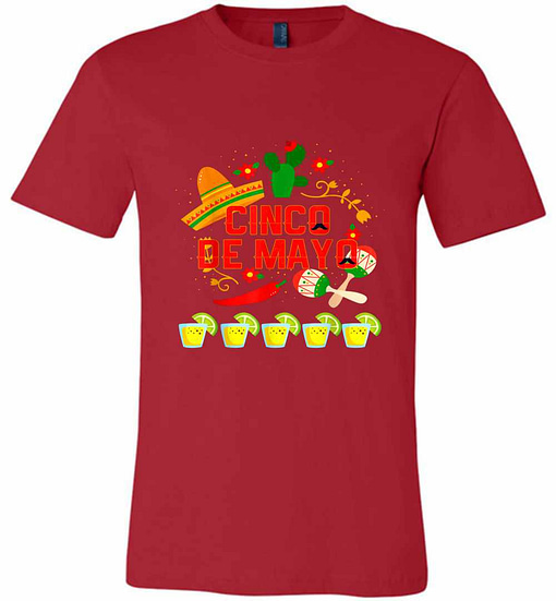 Inktee Store - Fiesta Cinco De Mayo Cinco De Mayo Costume Premium T-Shirt Image