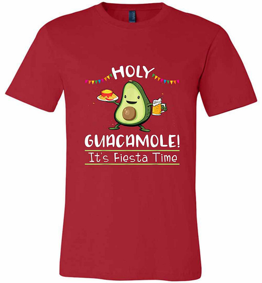 Inktee Store - Holy Guacamole It'S Fiesta Time Funny Cinco De Mayo Premium T-Shirt Image