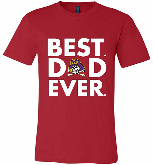 Inktee Store - Best Father'S Day East Carolina Pirates Dad Premium T-Shirt Image
