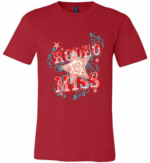 Inktee Store - Rodeo Miss Horse Lover Racing Mother'S Day Premium T-Shirt Image
