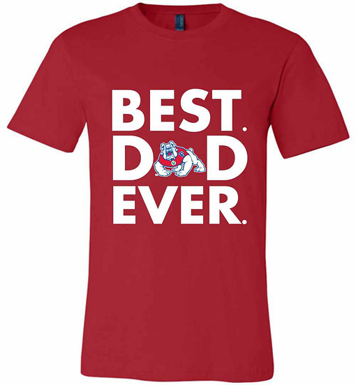 Inktee Store - Best Father'S Day Fresno State Bulldogs Dad Premium T-Shirt Image