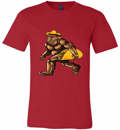 Inktee Store - Bigfoot Taco Cinco De Mayo Premium T-Shirt Image
