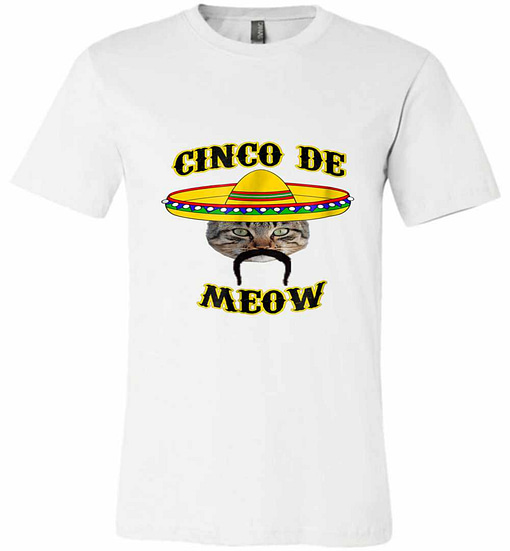 Inktee Store - Cinco De Meow Cinco De Mayo Premium T-Shirt Image