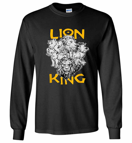 Inktee Store - Disney The Lion King Live Action Stacked Group Long Sleeve T-Shirt Image
