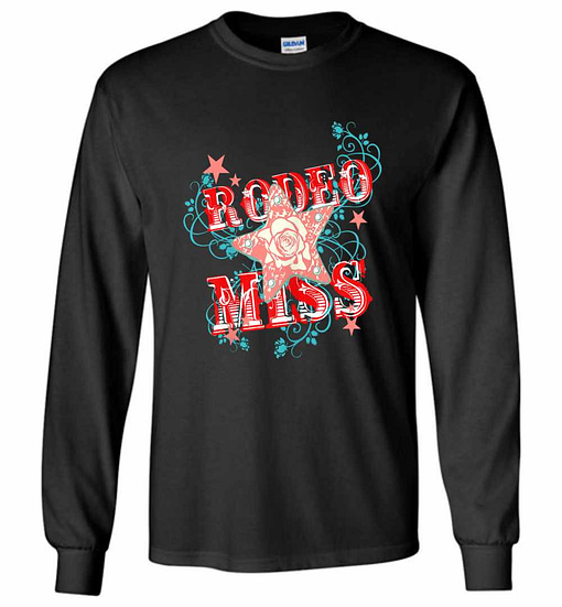Inktee Store - Rodeo Miss Horse Lover Racing Mother'S Day Long Sleeve T-Shirt Image