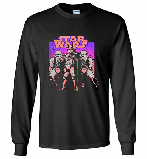 Inktee Store - Star Wars Neon Captain Phasma Long Sleeve T-Shirt Image