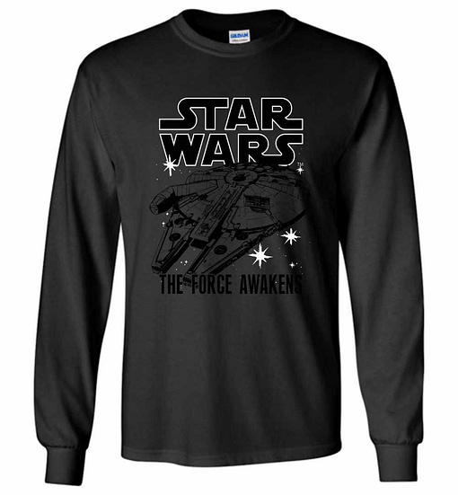 Inktee Store - Star Wars The Millennium Falcon Long Sleeve T-Shirt Image