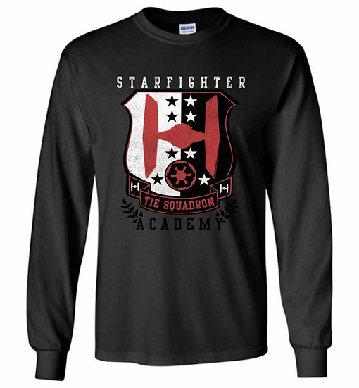 Inktee Store - Star Wars Tie Fighter Squadron Long Sleeve T-Shirt Image