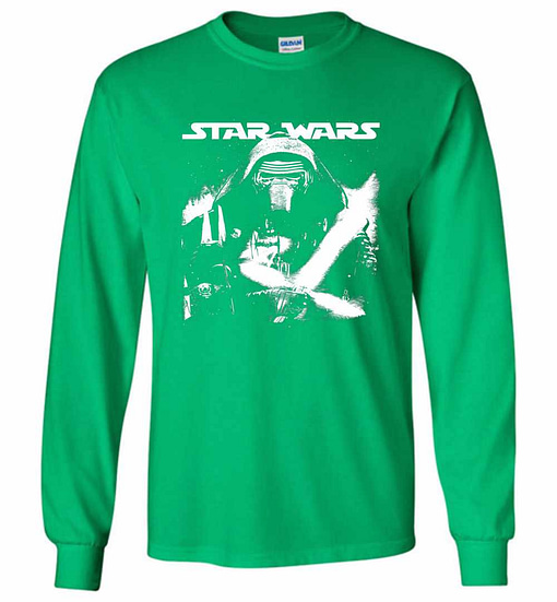 Inktee Store - Star Wars Kylo Ren Street Art Long Sleeve T-Shirt Image