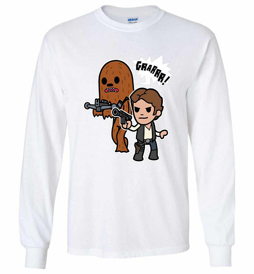 Inktee Store - Star Wars Han Chewy Long Sleeve T-Shirt Image