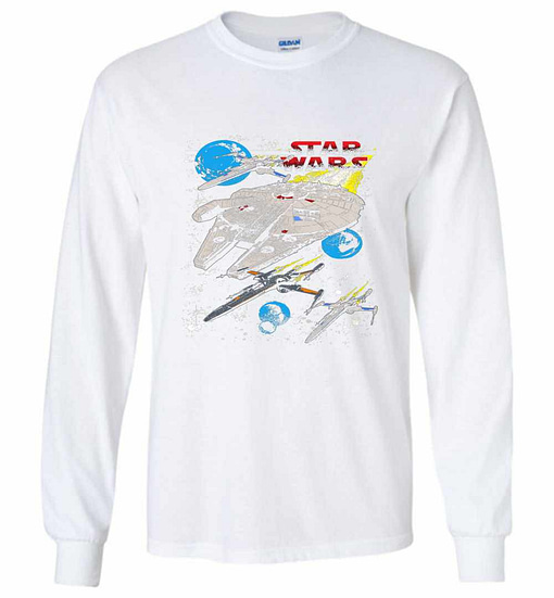Inktee Store - Star Wars Resistance Squadron Long Sleeve T-Shirt Image