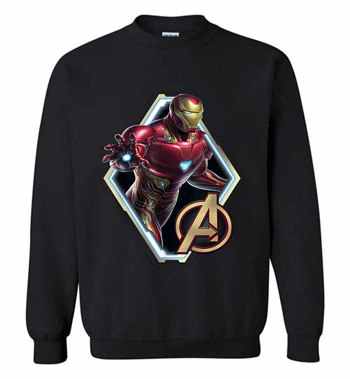 Inktee Store - Marvel Avengers Endgame Iron Man Logo Graphic Sweatshirt Image