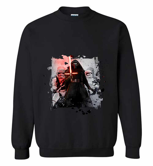 Inktee Store - Star Wars Kylo Ren Splatter Sweatshirt Image